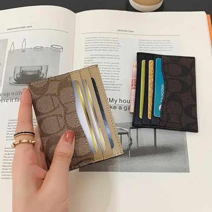 Nouveau porte-cartes compact ultra-fin pour femme