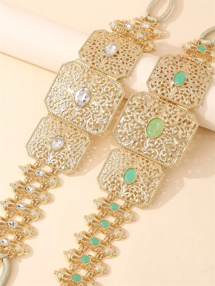 Ceinture caftan marocaine pour femmes avec strass