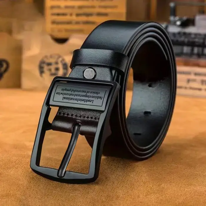 Ceinture vintage à boucle à ardillon pour homme