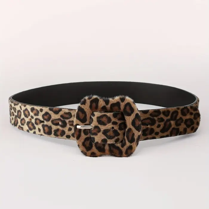 1 ceinture à imprimé léopard pour femme