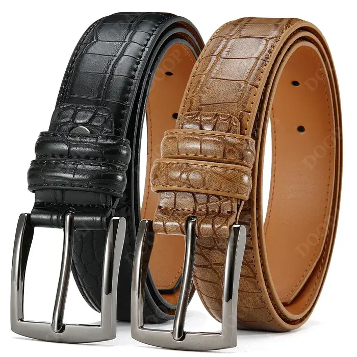 Célèbre marque affaires ceinture hommes Top qualité PU luxe en cuir taille sangle noir mâle automatique boucle jean