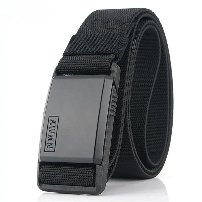 Ceinture en Nylon pour hommes, nouvelle mode 2026, boucle magnétique, ceintures réglables, élastiques, haute qualité, résistante à l'usure, ceinture d'entraînement