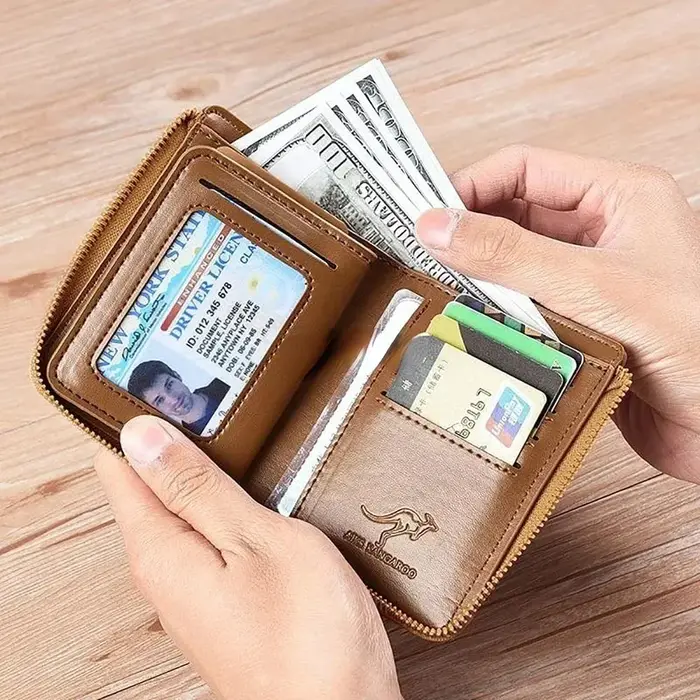 Portefeuille kangourou pour hommes