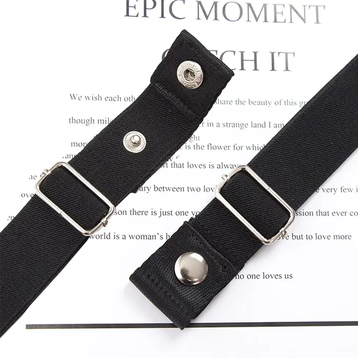 Ceinture élastique sans boucle toile femmes