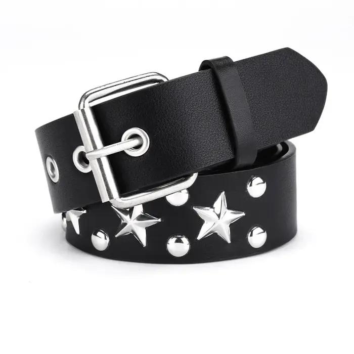 Pyramide mode Rivet ceinture hommes et femmes clouté ceinture Punk Rock avec boucle ardillon livrais