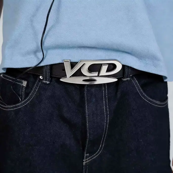 Ceinture à boucle DVD rétro Y2K 2026 pour femme