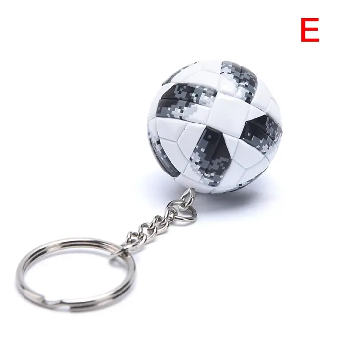 Porte-clés en cuir PU pour football, 1 pièce, porte-clés 3D pour sportifs, souvenirs pour hommes, po