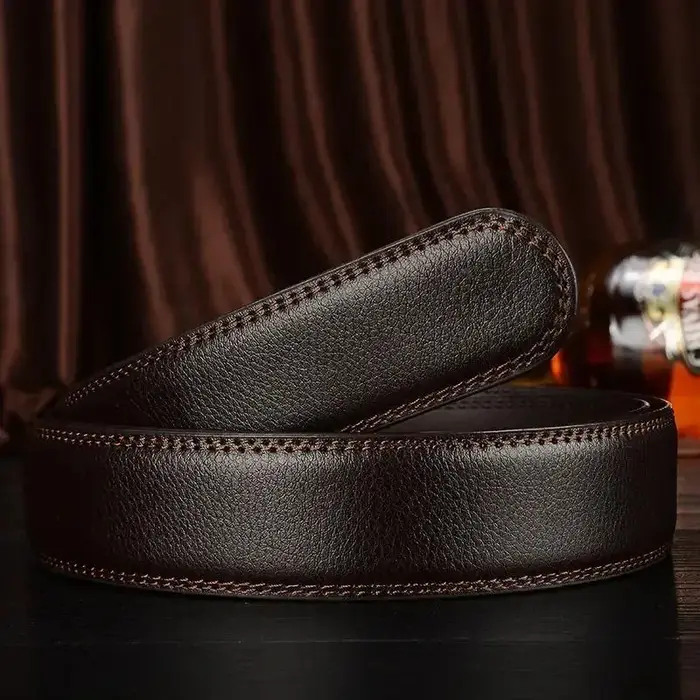 Ceinture d'affaires unisexe en PU pour hommes et femmes