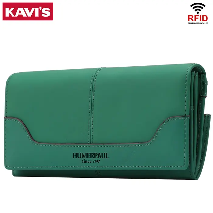 Portefeuille à la mode pour femmes en cuir véritable Long Carteras Para Mujer pochette Design de lux