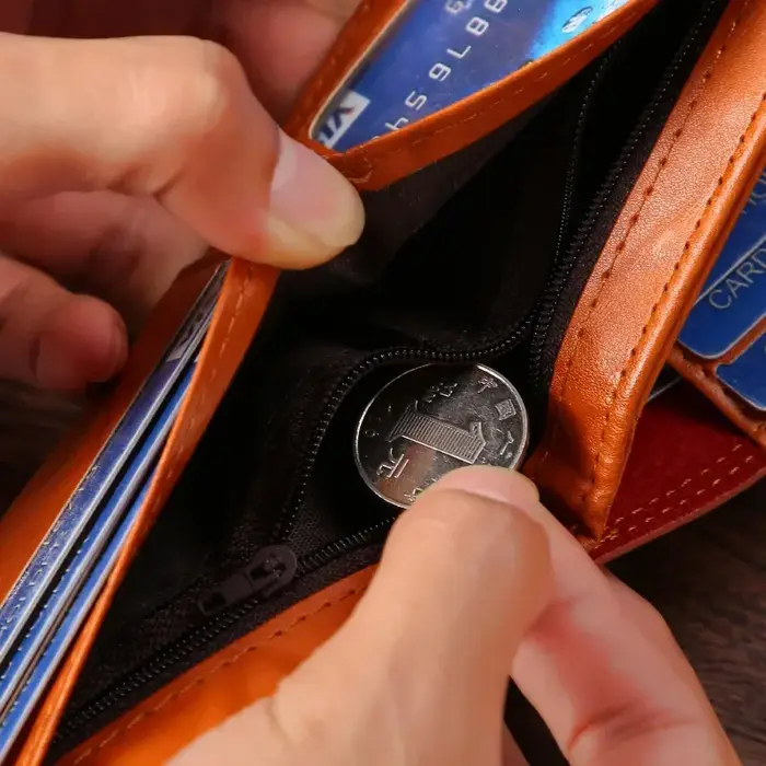Portefeuilles pour hommes motif DollarWallet homme en cuir Walet porte-carte Photo mode grande capacité portefeuille sac à main