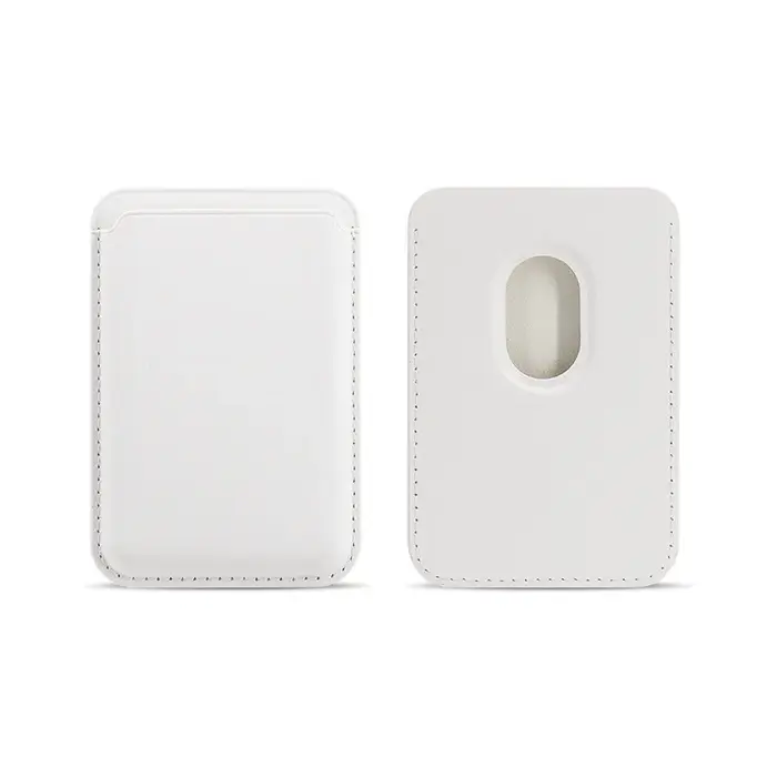 Porte-cartes magnétique en cuir PU, étui pour cartes d'identité, support adhésif pour téléphone port
