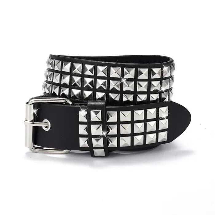 Ceinture cloutée punk pour hommes et femmes, tendance et polyvalente, ceinture décorative spéciale à