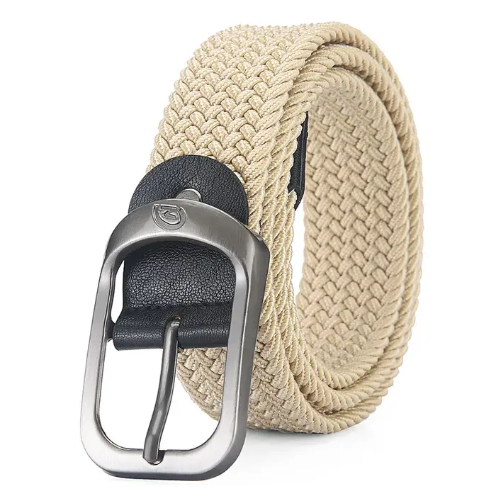 Ceinture élastique tissée décontractée pour hommes et femmes, ceinture de sport de plein air, pas besoin de poinçonnage, ceinture de travail d'escalade pour hommes et femmes, mode