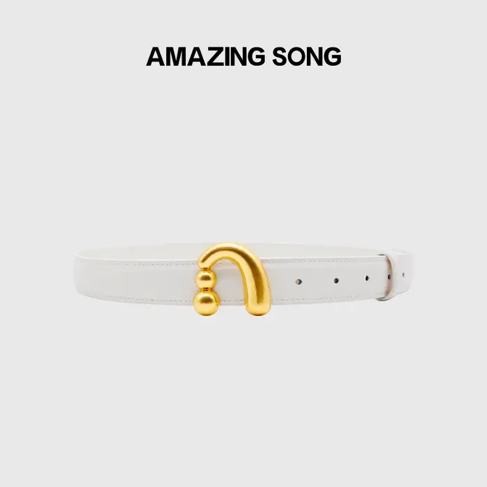 Ceinture en cuir véritable pour femmes, boucle à ongles en métal, ceinture chemise, accessoires