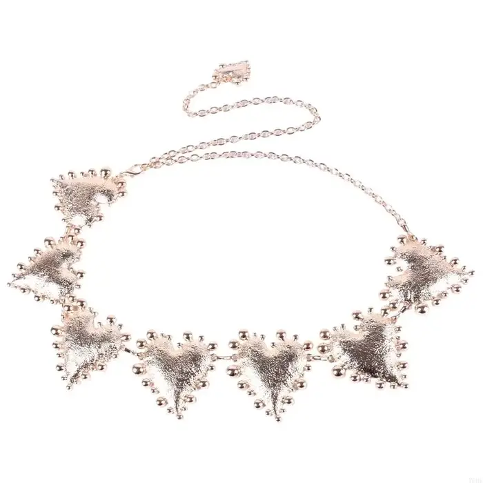 Ceinture chaîne bijoux taille avec Accent cœur