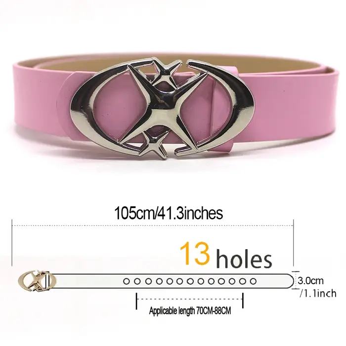 Y2K Punk gothique ceinture femmes ceinture pour jean ceintures pour femmes rose blanc noir ceinture mode Vintage ceintures Pu cuir ceinture BF019