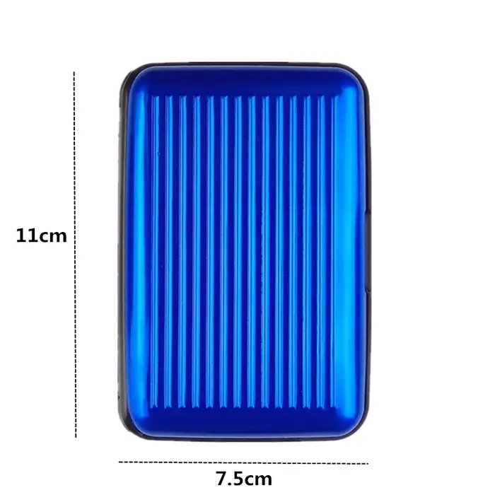 Porte-carte bancaire en aluminium pour hommes