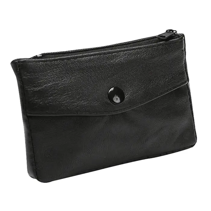 Pochette portefeuille changement cuir porte-monnaie avec l'organisateur d'argent porte-clés
