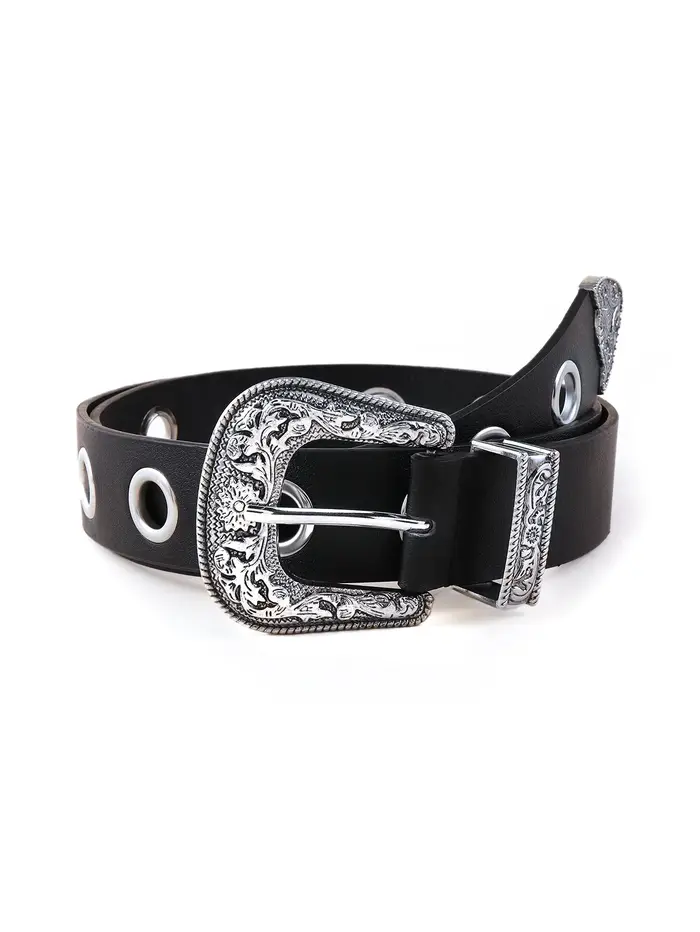 Ceinture en cuir large pour hommes et femmes
