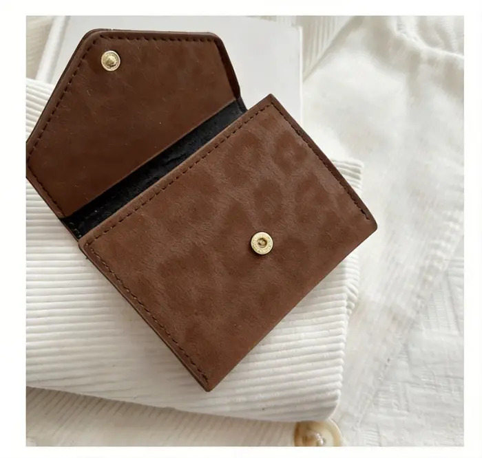 Portefeuille pour femme à motif léopard