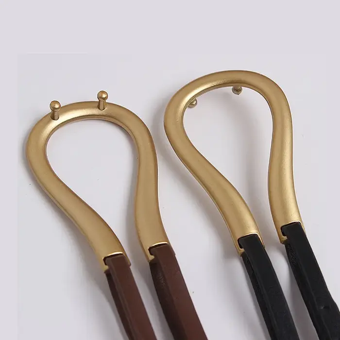 Mode femme ceinture de haute qualité décontracté léger fer à cheval boucle grand en forme de U luxe personnalité courbe