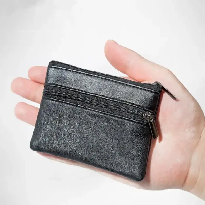 Femmes hommes porte-monnaie hommes petit sac portefeuille changement sacs à main fermeture éclair sa