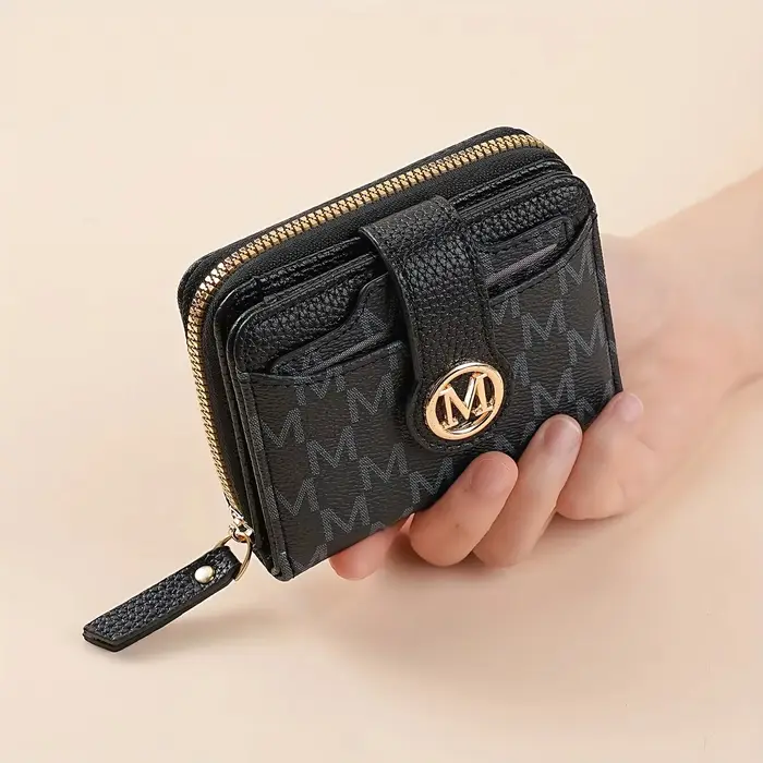 Portefeuille pour femme avec plusieurs emplacements pour cartes, poche pour argent liquide, mini sac