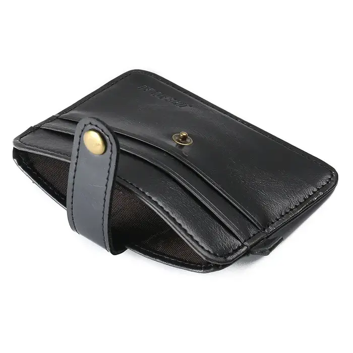 Portefeuille Vintage en cuir Pu pour hommes