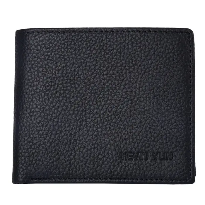 Portefeuilles pour hommes à la mode, en cuir véritable, design court, portefeuille à double rabat po