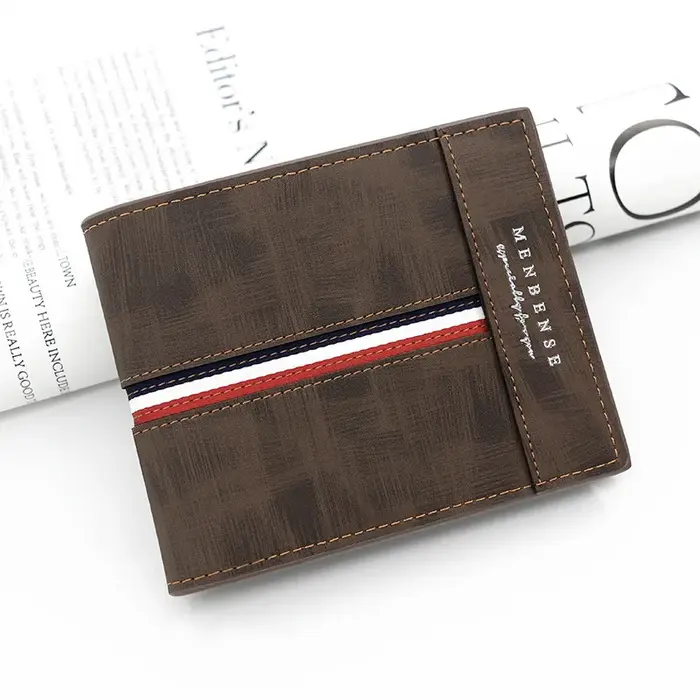 Portefeuille court mince de luxe pour hommes
