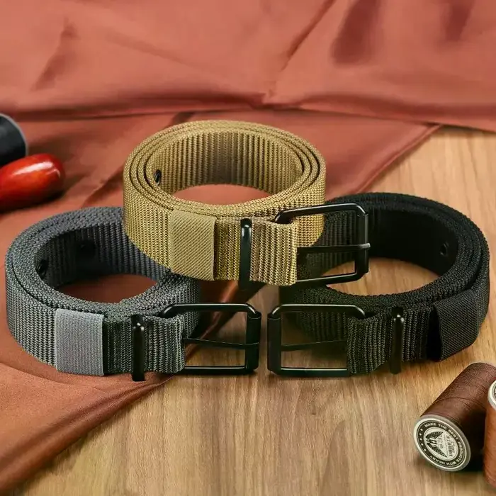 Ceinture en toile poreuse pour homme