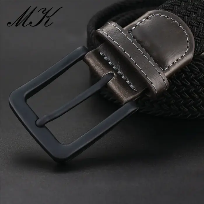 MaiKun toile ceintures pour hommes mode métal boucle ardillon militaire tactique sangle mâle ceinture élastique pour pantalons jean