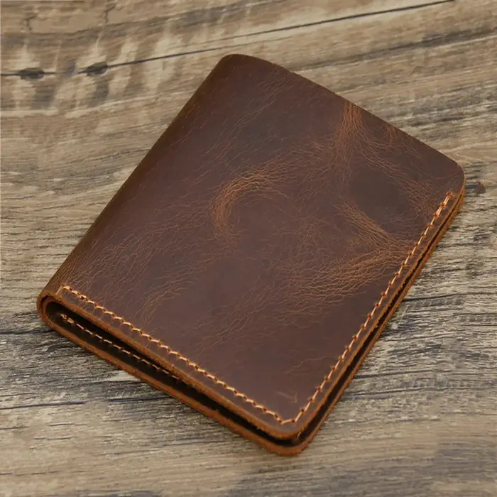 Porte feuille hommes en cuir véritable pour hommes