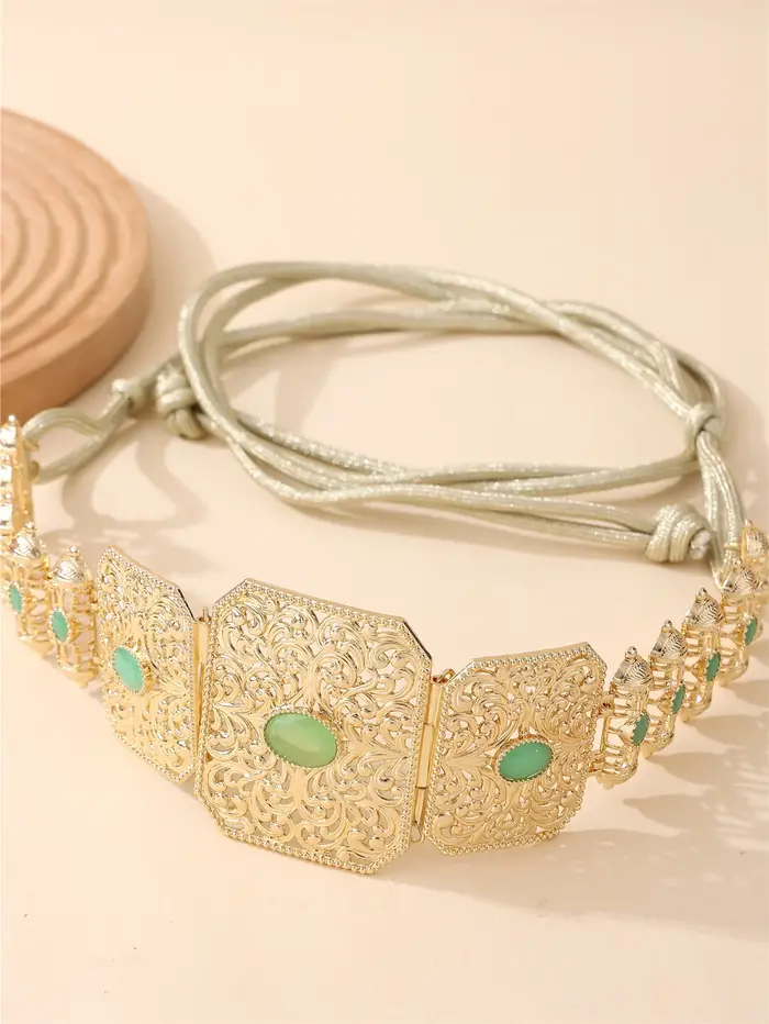 Ceinture caftan marocaine pour femmes avec strass