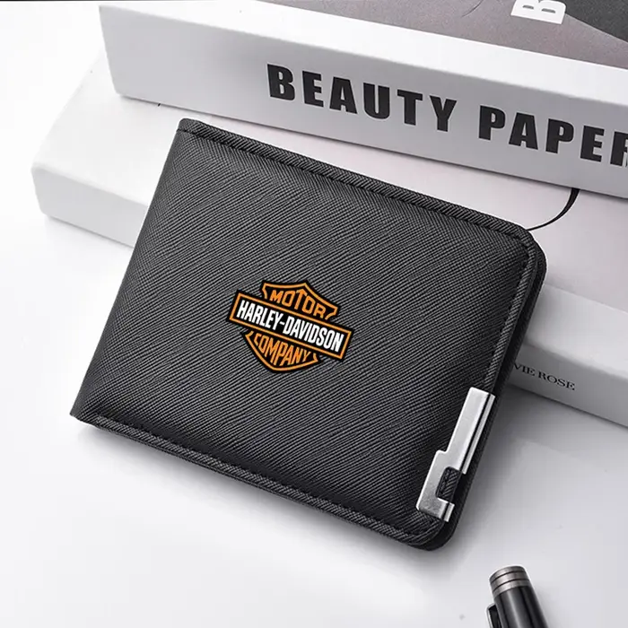 Portefeuille en cuir, porte-cartes de banque, porte-monnaie, porte-cartes long, poche pour accessoir