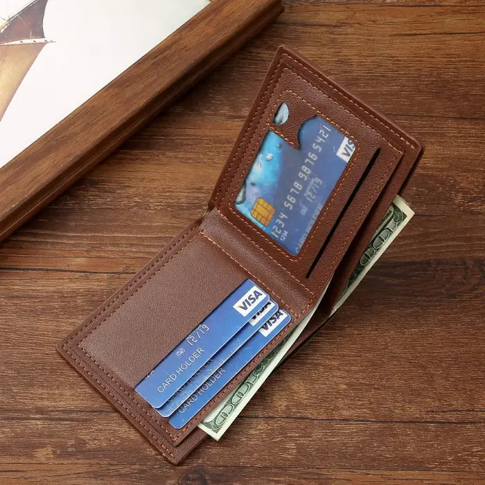 Portefeuilles minces pour hommes Rfid blocage pince à billets