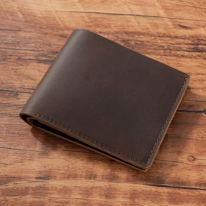 Portefeuille homme en cuir véritable pour hommes