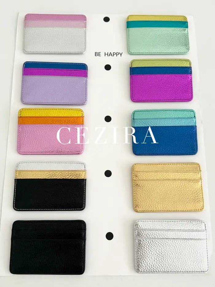 Portefeuille de luxe en cuir végétalien PU métallique imprimé peau de serpent, couleur contrastée RFID, court et fin, porte-cartes, multi-fentes, Portable
