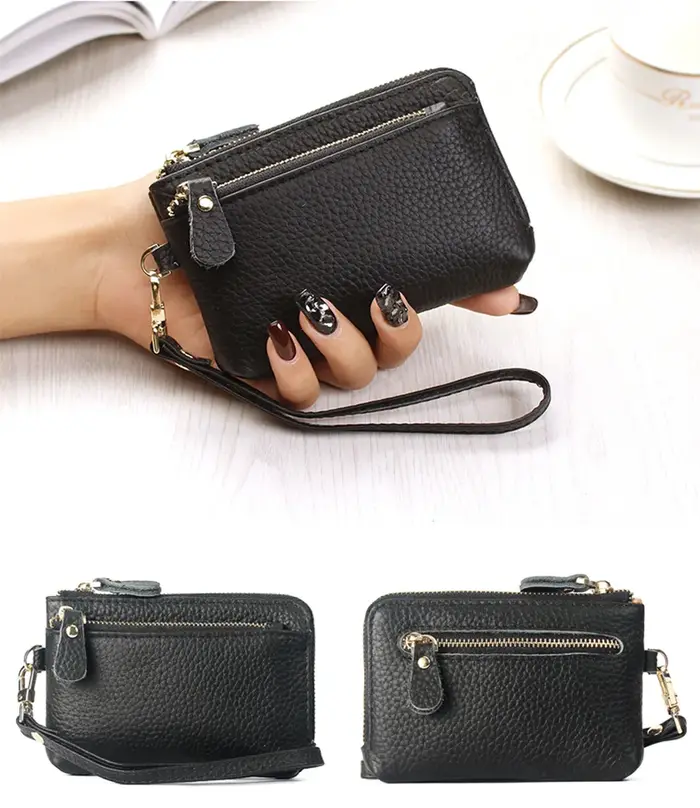 Portefeuille en cuir PU pour femmes