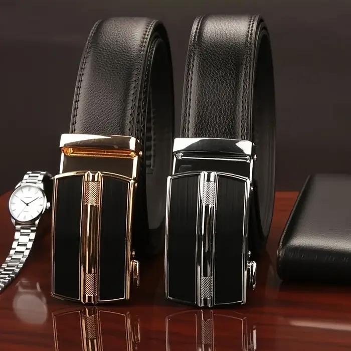 Ceinture à boucle automatique pour homme