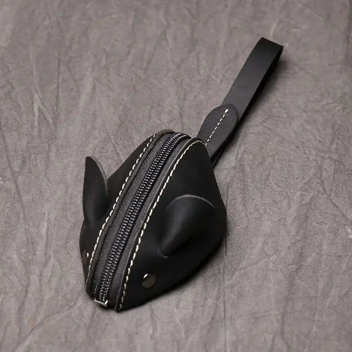 Mini porte-monnaie Vintage en cuir