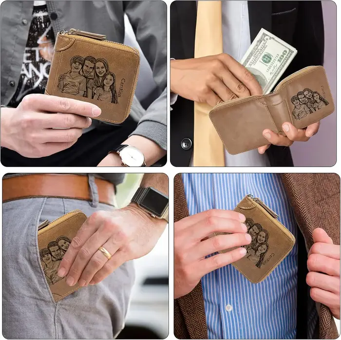 Portefeuilles photo personnalisés pour hommes