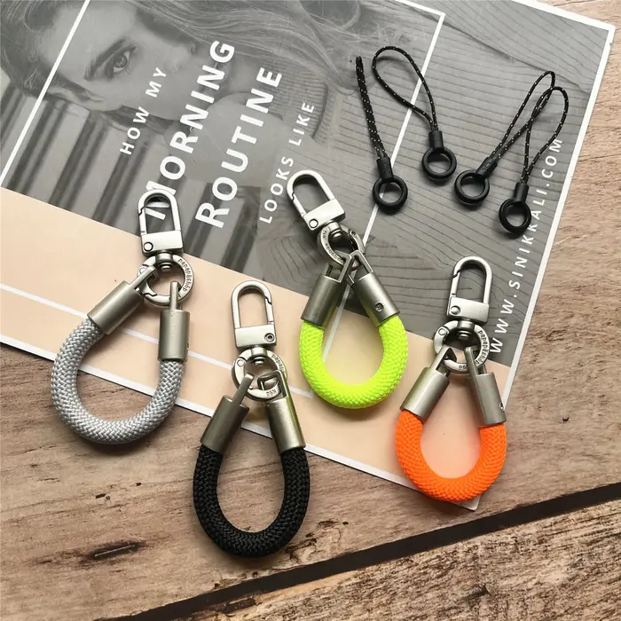 Porte-clés lanière en métal lourd