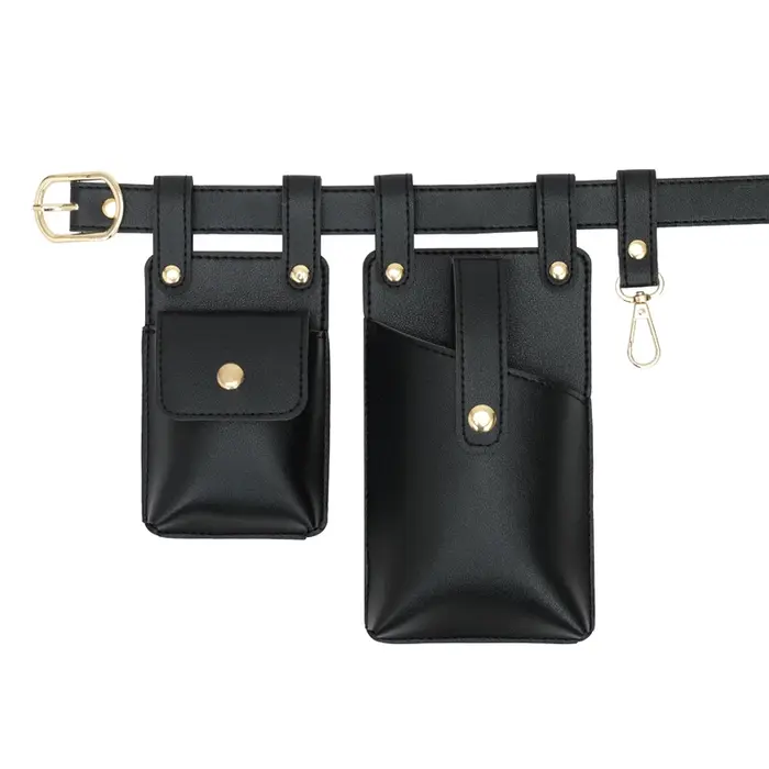 Sac banane en cuir PU souple pour hommes et femmes