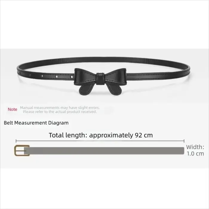 Ceinture en cuir à nœud papillon