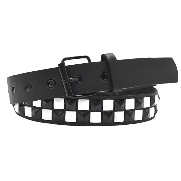Ceinture Punk à rivets violets pour femmes