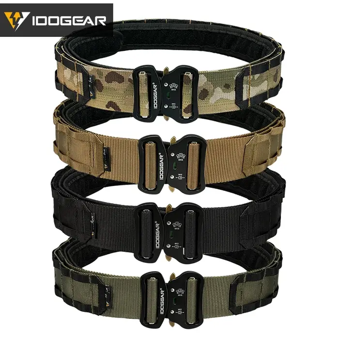IDOGEAR tactique 2 pouces ceinture de Combat boucle à dégagement rapide MOLLE chasse Sport hommes