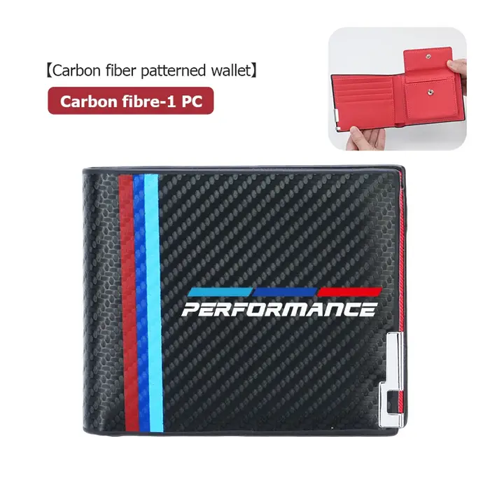 Portefeuille en cuir trois couleurs, porte-monnaie, carte, billet, sac d'argent pour BMW série 1 2 3