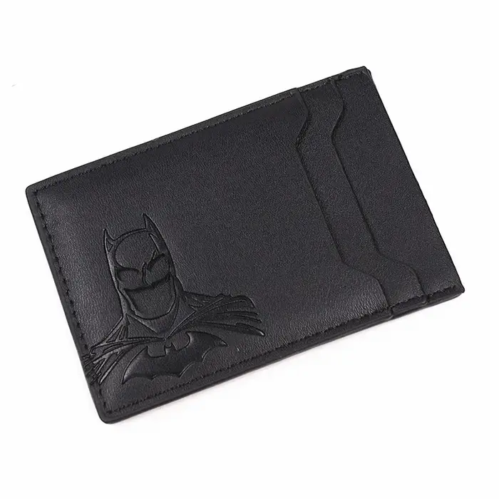 Portefeuille en cuir 2026 pour homme - Porte-cartes personnalisé masque de super-héros, porte-identi