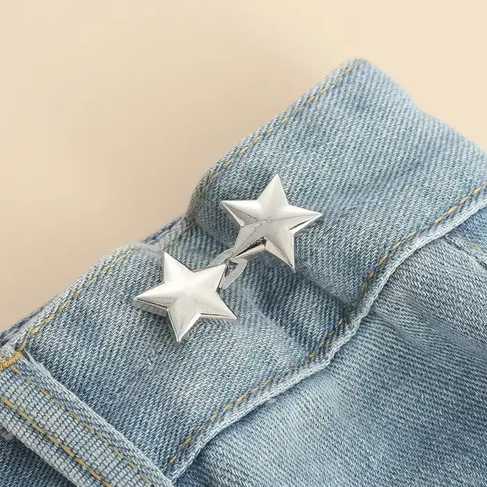 Ceinture étoile mentale réglable sans couture, Invisible, boucle en jean, outil de serrage de la tai